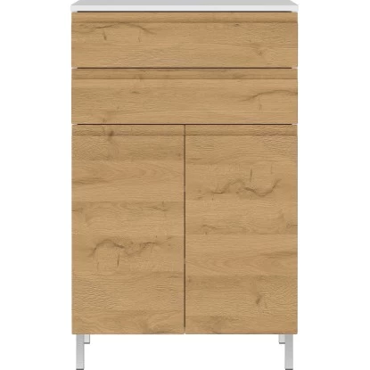 Germania Badkommode Torrance 4332 Weiß-Eiche 97 Cm X 60 Cm 4 Germania Badkommode Torrance 4332 Weiß-Eiche 97 Cm X 60 Cm – Bild 2