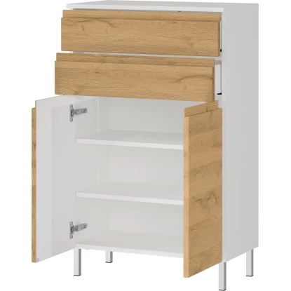 Germania Badkommode Torrance 4332 Weiß-Eiche 97 Cm X 60 Cm 5 Germania Badkommode Torrance 4332 Weiß-Eiche 97 Cm X 60 Cm – Bild 3