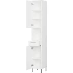 Germania Hochschrank Arvada 8298 Weiß 190 Cm X 30 Cm -Badezimmergeschäft 005949829886 11029600 S 03