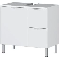 Germania Waschbeckenunterschrank Mauresa 8529 Weiß 56 Cm X 60 Cm