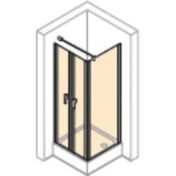 Hüppe Pendeltür Design Pure Für Seitenwand BxH: 100 X 200 Cm Silber Hochglanz 1 -Badezimmergeschäft 04695 2438 HPUV18P14MAH 20