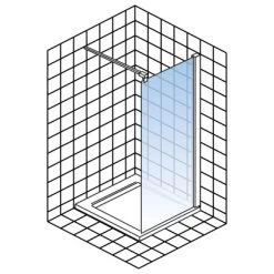 Schulte Walk-In Dusche Toura 80 X 200 Cm -Badezimmergeschäft 060991060724 2053 060724 5