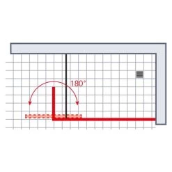 Schulte Walk-In Dusche Toura 80 X 200 Cm Mit Beweglichem Element 40 Cm -Badezimmergeschäft 060991060762 2053 060762 6