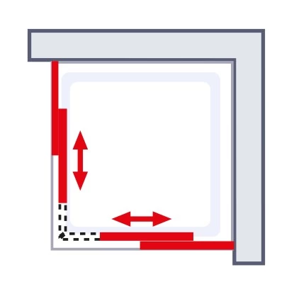 Schulte ExpressPlus Eckeinstieg Variabel Sunny80-90 X 80-90 X 180 Cm 4-teilig 6 Schulte ExpressPlus Eckeinstieg Variabel Sunny80-90 X 80-90 X 180 Cm 4-teilig – Bild 4
