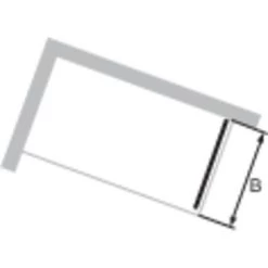 Hüppe Seitenwand EasyEntry Für Gleittür BxH: 120 Cm X 200 Cm Silber Hochglanz -Badezimmergeschäft 06610 2438 HPUV2C254NUC 21 5