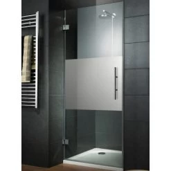 Schulte Drehtür Davita Für Nische Dekorglas Dezent Chrom