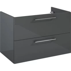 Maximus Waschbeckenunterschrank 80 Cm Stylo 2 Schubladen Anthrazit