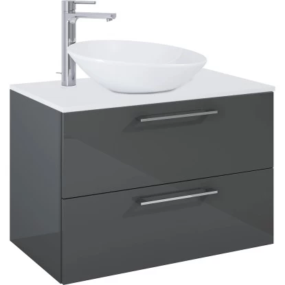 Maximus Waschbeckenunterschrank 80 Cm Stylo 2 Schubladen Anthrazit 5 Maximus Waschbeckenunterschrank 80 Cm Stylo 2 Schubladen Anthrazit – Bild 3