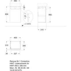 Geberit Waschbeckenunterschrank 40 Cm Renova Compact Mit 1 Tür Lichtgrau 9 Geberit Waschbeckenunterschrank 40 Cm Renova Compact Mit 1 Tür Lichtgrau -Badezimmergeschäft 0864 print masszeichnung 5