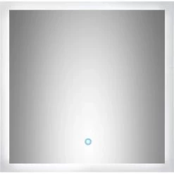 LED-Lichtspiegel 60x60 Cm Neutralweiß Mit Touch Bedienung