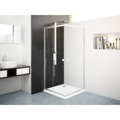 Baliv Duschkabine DUK-90.10E 77 Cm - 90 Cm Chrom -Badezimmergeschäft 107706 AB02 190221 L RET01