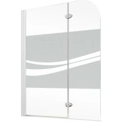 Schulte Badewannenaufsatz 2-teilig 112 Cm X 140 Cm Dekor Liane Weiß -Badezimmergeschäft 13996 2053 4060991020933 3