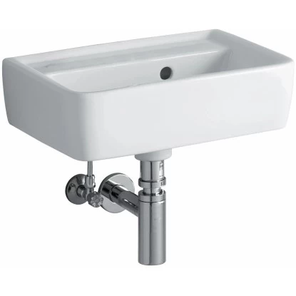 Geberit Handwaschbecken Renova Plan 45 Cm Weiß Mit Überlauf 4 Geberit Handwaschbecken Renova Plan 45 Cm Weiß Mit Überlauf – Bild 2