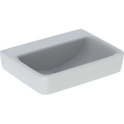 Geberit Handwaschbecken Renova Plan 50 Cm Ohne Hahnloch O. Überl. Weiß KeraTect