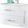 Fackelmann Waschbeckenunterschrank 80 Cm Lugano Pinie-Weiß -Badezimmergeschäft 2089381 3254 1