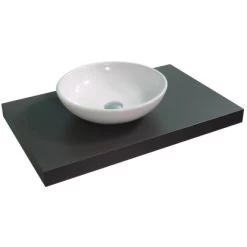 Aufsatzwaschbecken Ø 42 Cm Rund Weiß -Badezimmergeschäft 2137 Aufsatzwaschbecken 4 2