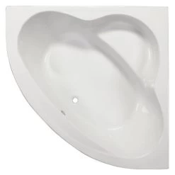 Sanoacryl Eck-Badewanne Valencia 140 Cm Weiß