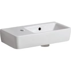 Geberit Handwaschbecken Renova Compact50 Cm Weiß Hahnloch Links
