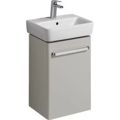 Geberit Waschbeckenunterschrank 40 Cm Renova Compact Mit 1 Tür Lichtgrau