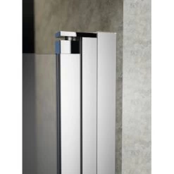 Hüppe Badewannenabtrennung Design Pure 3-tlg. BxH: 120 Cm X 150 Cm L Silber Matt -Badezimmergeschäft 2438 HPDERoehrenschanier 5 3