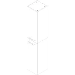 Fackelmann Hochschrank 30 Cm B.perfekt Ast-Eiche -Badezimmergeschäft 245548 3254 8