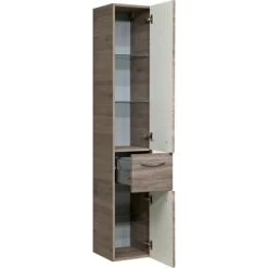 Pelipal Hochschrank 30 Cm Quantum 3 Sanremo Eiche Terra Quer Nachbildung -Badezimmergeschäft 2459253 2467 2