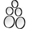 Mirrors & More Dekospiegel 5er-Set Lia Schwarz Ø 25, 23, 18 Und 2x 15 Cm -Badezimmergeschäft 251820301303 11006800 1 7