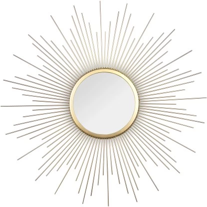 Mirrors & More Dekospiegel Sunny Gold Ø 60 Cm 4 Mirrors & More Dekospiegel Sunny Gold Ø 60 Cm – Bild 2