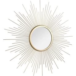 Mirrors & More Dekospiegel Sunny Gold Ø 60 Cm 19 Mirrors & More Dekospiegel Sunny Gold Ø 60 Cm -Badezimmergeschäft 251820301952 11006800 1 6