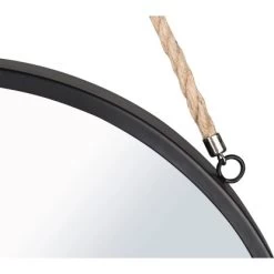 Mirrors & More Dekospiegel Nina Metallrahmen Schwarz Mit Seil Ø 40 Cm 22 Mirrors & More Dekospiegel Nina Metallrahmen Schwarz Mit Seil Ø 40 Cm -Badezimmergeschäft 251820301969 11006800 1 9