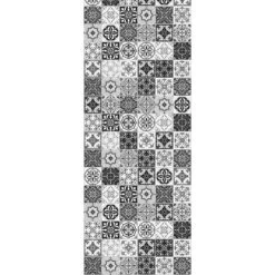 Hüppe Wandverkleidung EasyStyle BxH 100 Cm X 225 Cm Barcelona Tiles Weiß-Schwarz -Badezimmergeschäft 2 2438 HPDE2ES010143CRW1 6