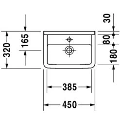 Duravit Handwaschbecken Starck 3 45 Cm Weiß Mit Überlauf Und 1 Hahnloch 8 Duravit Handwaschbecken Starck 3 45 Cm Weiß Mit Überlauf Und 1 Hahnloch -Badezimmergeschäft 318246 4123 duv d075045d