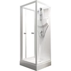 Schulte Komplettduschkabine Juist Mit Schiebetür Weiß 210x80x80 Cm 6 Schulte Komplettduschkabine Juist Mit Schiebetür Weiß 210x80x80 Cm -Badezimmergeschäft 32020 2053 4060991009730 1