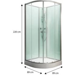 Schulte Komplettduschkabine Kreta II Alu-Natur Hellgrün 89x89x202 Cm 11 Schulte Komplettduschkabine Kreta II Alu-Natur Hellgrün 89x89x202 Cm -Badezimmergeschäft 32020 2053 4060991009747 1 2
