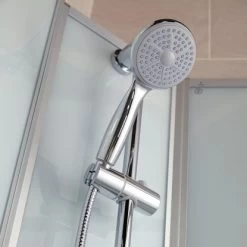 Schulte Komplettduschkabine Korfu II Mit Boiler Pumpe Alu-Natur Hellgrün -Badezimmergeschäft 32020 2053 4060991009983 7