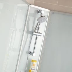 Schulte Komplettduschkabine Korfu II Mit Boiler Pumpe Alu-Natur Hellgrün -Badezimmergeschäft 32020 2053 4060991009983 8