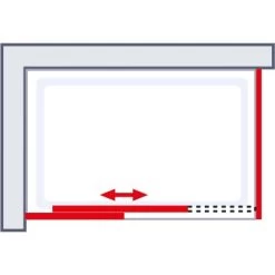 Schulte Master Class Gleittür Mit Seitenwand 120 Cm X 90 Cm Echtglas -Badezimmergeschäft 32020 2053 4060991028960 6