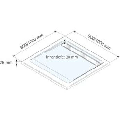 Schulte ExpressPlus Duschwanne Mit Rinne Chromoptik Extraflach 100 X 100 Cm -Badezimmergeschäft 32020 2053 4060991037108 5