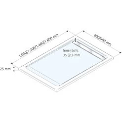 Schulte ExpressPlus Duschwanne Mit Rinne Chromoptik Extraflach 90 X 120 Cm -Badezimmergeschäft 32020 2053 4060991037184 5