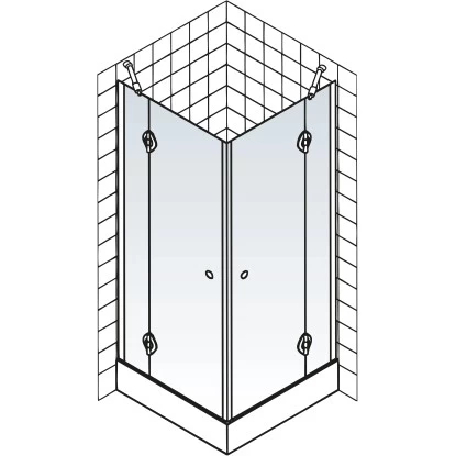 Schulte ExpressPlus Eckeinstieg 4-teilig MasterClass Chromoptik 9 Schulte ExpressPlus Eckeinstieg 4-teilig MasterClass Chromoptik – Bild 7