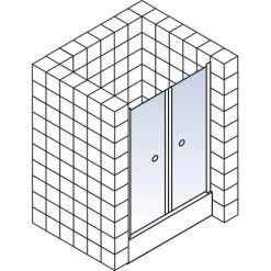 Schulte ExpressPlus Pendeltür In Nische Garant Alunatur 90x200cm -Badezimmergeschäft 32020 2053 4060991038600 5