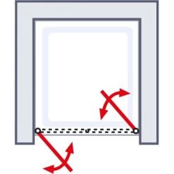 Schulte ExpressPlus Pendeltür In Nische Garant Alunatur 90x200cm -Badezimmergeschäft 32020 2053 4060991038600 6