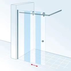 Schulte MasterClass Walk In 5 Chromoptik Echtglas Klar Hell Anschlag Rechts -Badezimmergeschäft 32020 2053 4060991045387 5