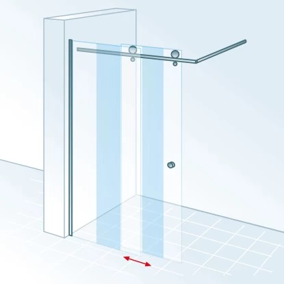 Schulte MasterClass Walk In 5 Chromoptik Echtglas Klar Hell Anschlag Links 6 Schulte MasterClass Walk In 5 Chromoptik Echtglas Klar Hell Anschlag Links – Bild 4