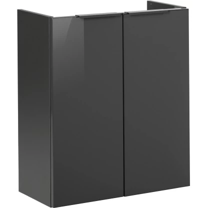 Fackelmann Mini-Waschtischunterschrank 55 Luna 52 Cm Anthrazit Hochglanz 3 Fackelmann Mini-Waschtischunterschrank 55 Luna 52 Cm Anthrazit Hochglanz