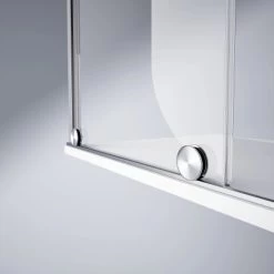 Hüppe Gleittür Xtensa Pure 1-tlg. Fest. Segment BxH: 120 Cm X 150 Cm R Silber HG -Badezimmergeschäft 328 2438 HPDE1XTRollenRA 8 7