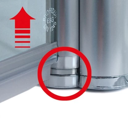 Schulte ExpressPlus Drehtür Inkl. Seitenwand Garant Alu Natur Links 200x80cm 10 Schulte ExpressPlus Drehtür Inkl. Seitenwand Garant Alu Natur Links 200x80cm – Bild 8