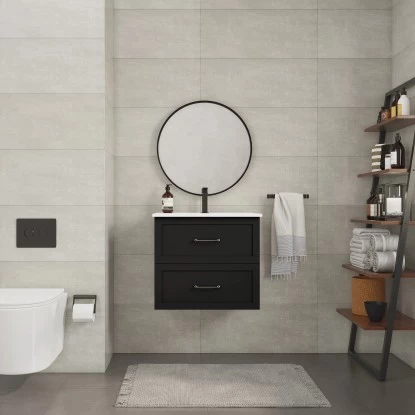 Randal Waschbeckenunterschrank Drome 2 Schubladen 60 Cm Schwarz Griffe Silbern 3 Randal Waschbeckenunterschrank Drome 2 Schubladen 60 Cm Schwarz Griffe Silbern