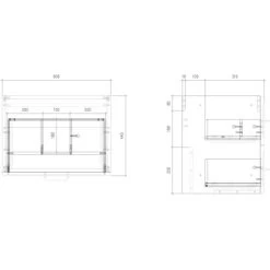 Randal Waschbeckenunterschrank Drome 2 Schubladen 60 Cm Schwarz Griffe Silbern 13 Randal Waschbeckenunterschrank Drome 2 Schubladen 60 Cm Schwarz Griffe Silbern -Badezimmergeschäft 36537951591 11023100 VM 08