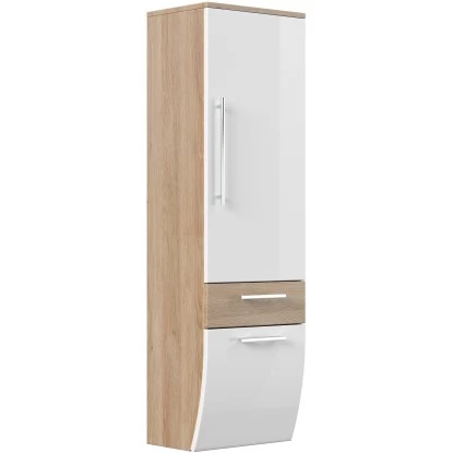 Posseik Hochschrank 40 Cm Salona Eiche Hell-Weiß 3 Posseik Hochschrank 40 Cm Salona Eiche Hell-Weiß